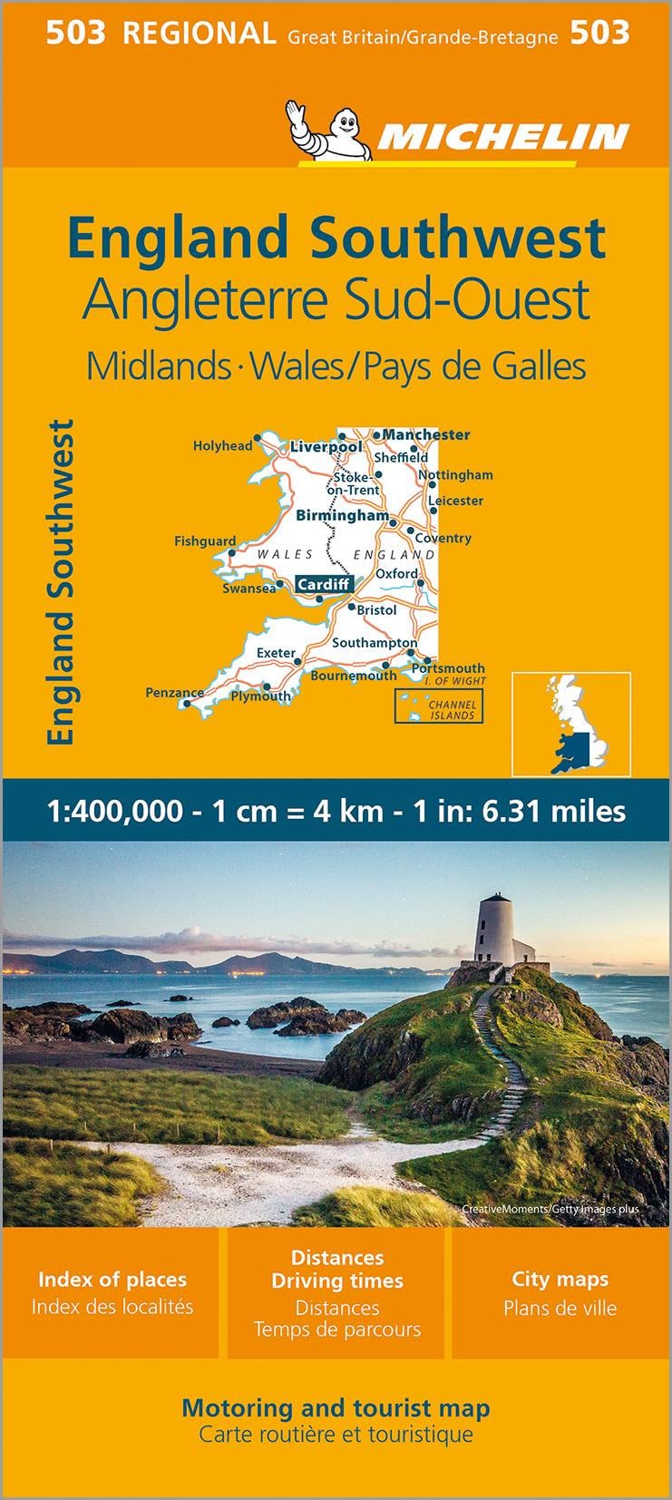 Michelin Map Great Britain: Wales, The Midlands, South West England 503 (Maps/Regional (Michelin))