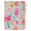 Christian Art Gifts Journal w/Scripture for Women All Things Through Christ Philippians 4:13 Bible Verse Bright Watercolor Floral 192 Ruled Pages, Large Hardcover Notebook, Wire Bound