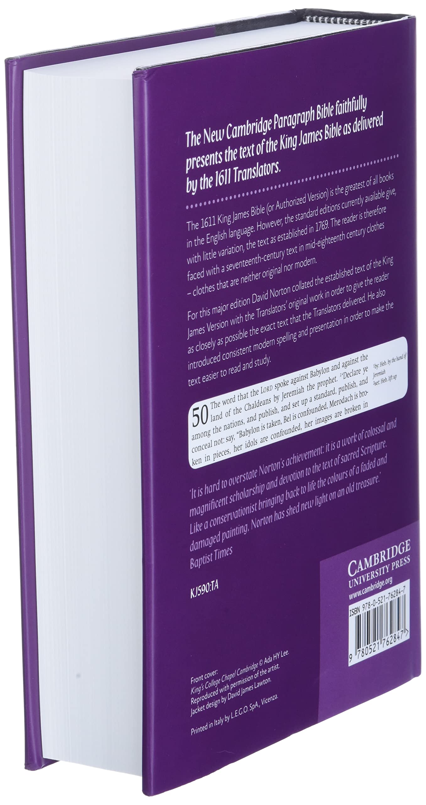 New Cambridge Paragraph Bible with Apocrypha, KJ590:TA: Personal size
