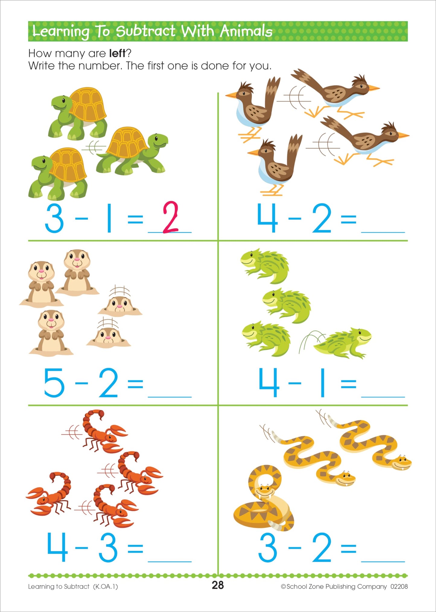 School Zone Math Readiness Workbook: 64 Pages, Kindergarten, 1st Grade, Telling Time, Counting Money, Addition, Subtraction, Ages 5 to 7 (I Know It! Book Series)