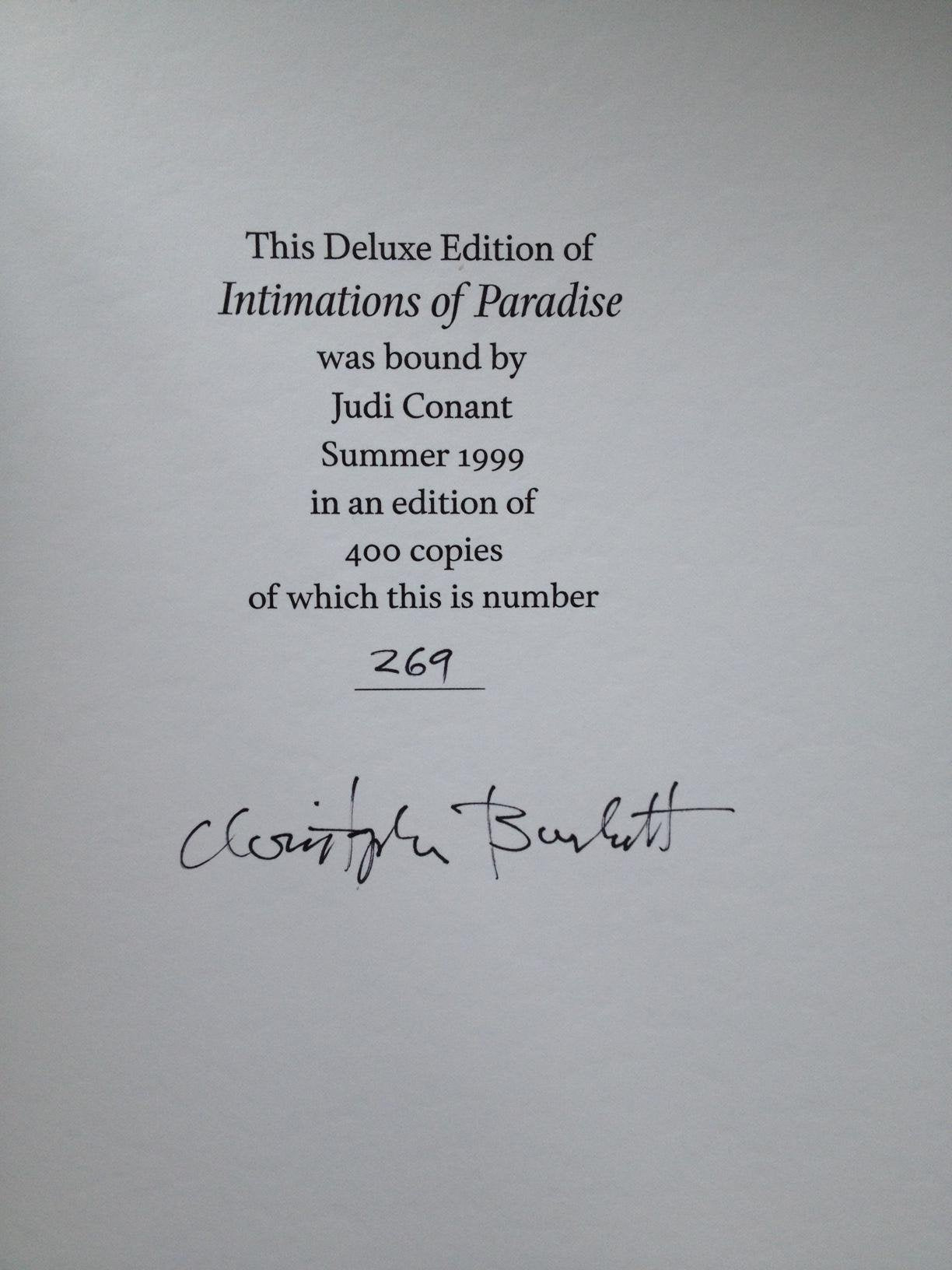 Intimations of Paradise: Photographs by Christopher Burkett