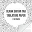 Blank Guitar Tab Manuscript Paper: Guitar Tablature Notebook | 110 Sheets
