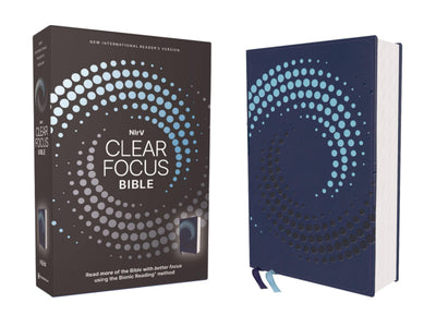 NIrV, Clear Focus Bible, Leathersoft, Navy: Read more of the Bible with better focus using the Bionic Reading Method