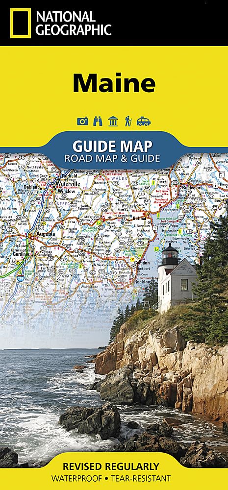 Maine Map (National Geographic Guide Map)
