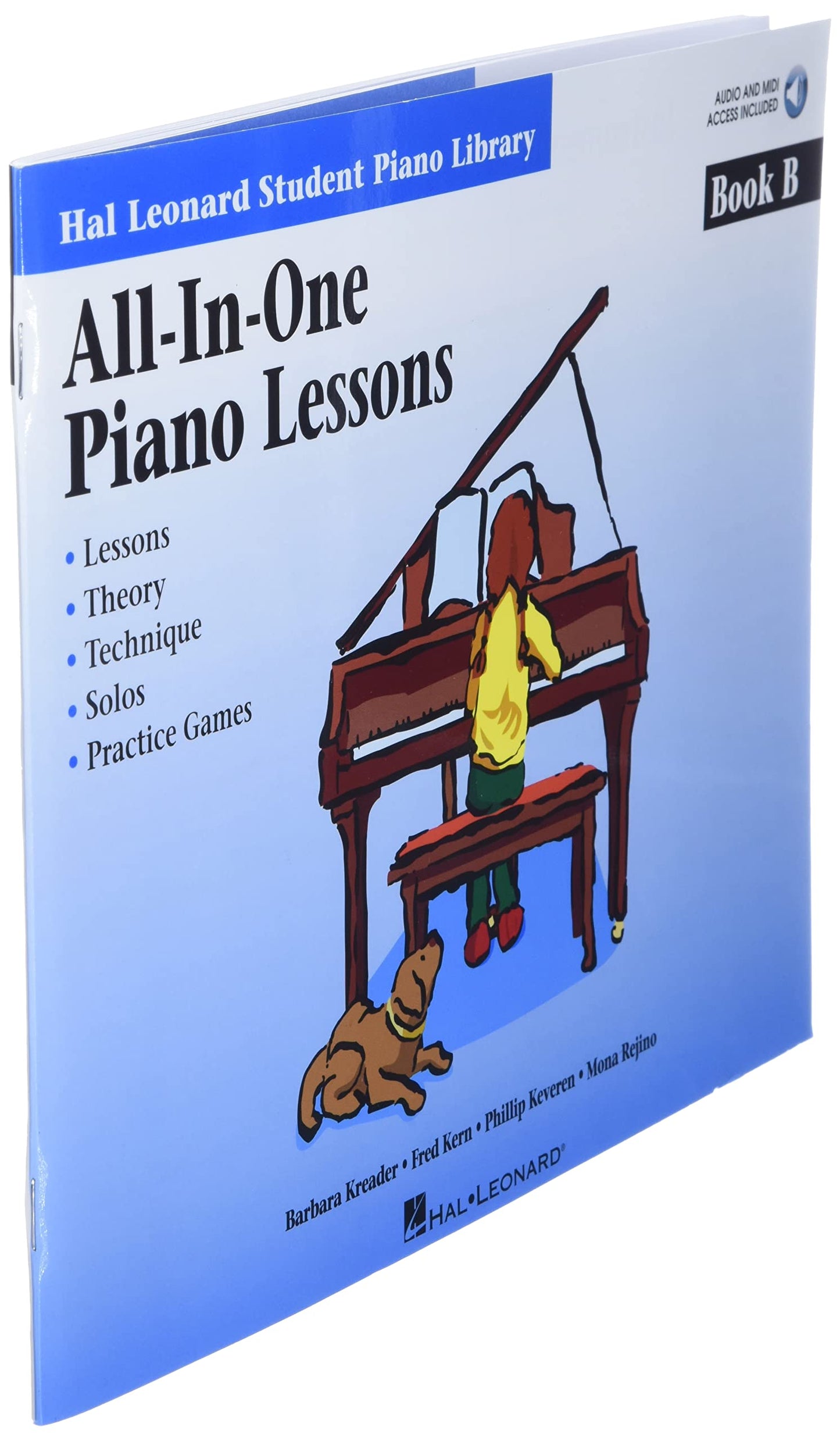 All-In-One Piano Lessons - Book B  Beginner Piano Sheet Music Songbook with Online Audio  Hal Leonard Student Piano Library  By Barbara Kreader and ... Leonard Student Piano Library (Songbooks))