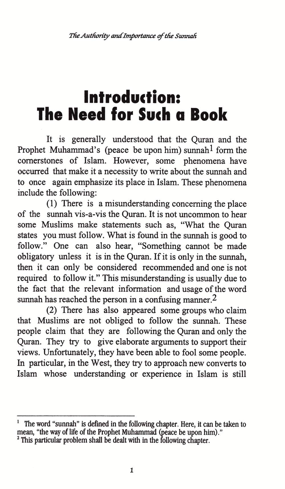 The Authority and Importance of The Sunnah (English and Arabic Edition)