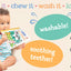 Tuffy Farm Babies Book - Washable, Chewable, Unrippable Pages With Hole For Stroller Or Toy Ring, Teether Tough, Ages 0-3 (A Tuffy Book)
