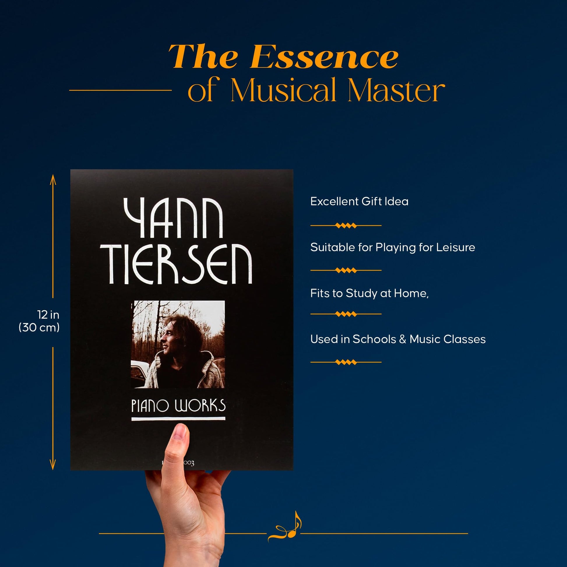 Yann Tiersen - Piano Works: 1994-2003 - Music Sheet Book with 23 Piano Pieces Collection - Classical Piano Music Book from French Composer