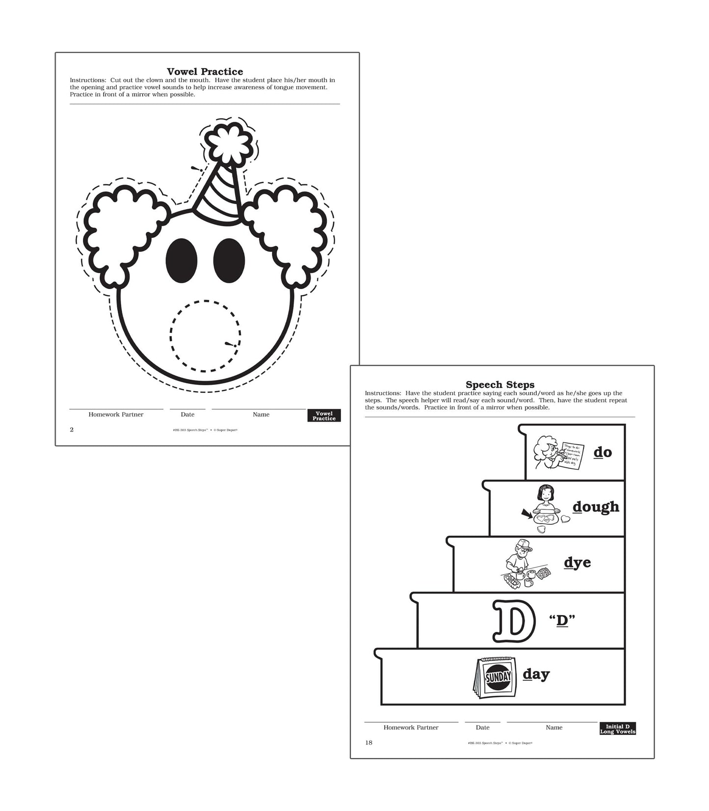 Super Duper Publications  Speech Steps Reproducible Drills for Artic and Language Book  Educational Learning Resource for Children