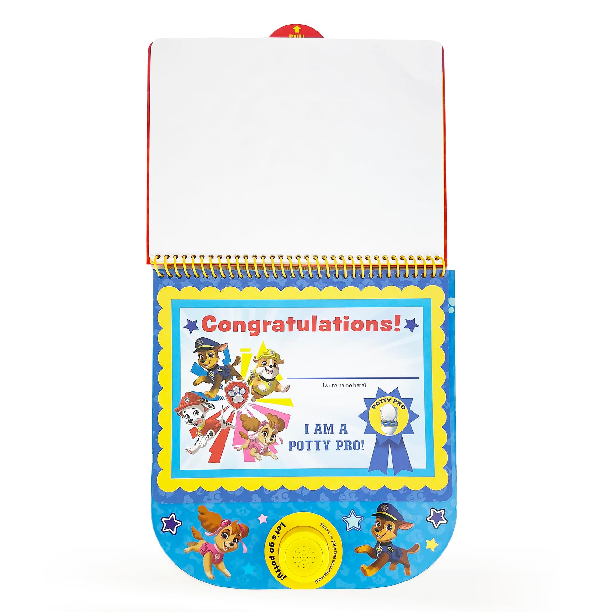 Paw Patrol Potty Training Reward Chart, Potty Time With the Pups! Workbook Includes Stories, Activities, Stickers, and Sound Button