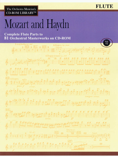 Orchestra Musician's CD-ROM Library Volume 6 Flute Mozart And Haydn