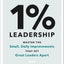 1% Leadership: Master the Small, Daily Improvements that Set Great Leaders Apart