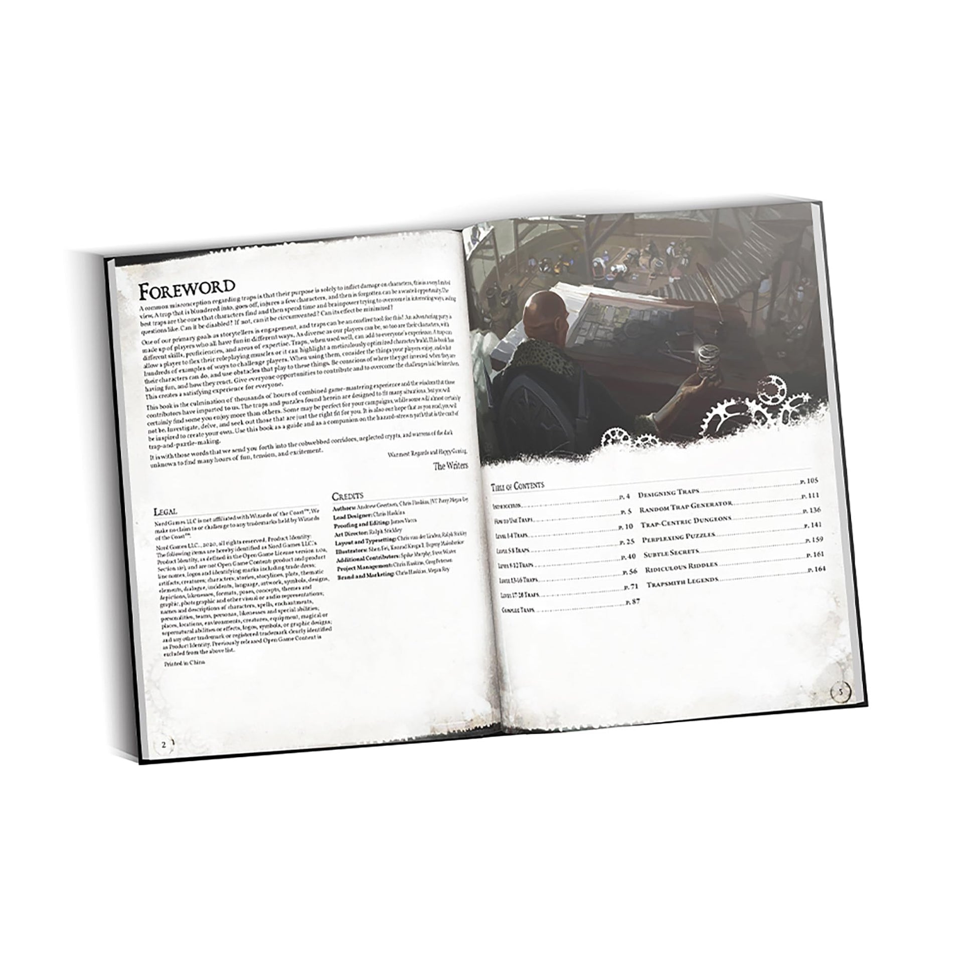 Nord Games: Treacherous Traps - Hardcover RPG Supplement Book, Dungeon Design & Traps, Tabletop Roleplaying Game, 5e D&D, 173 Pages
