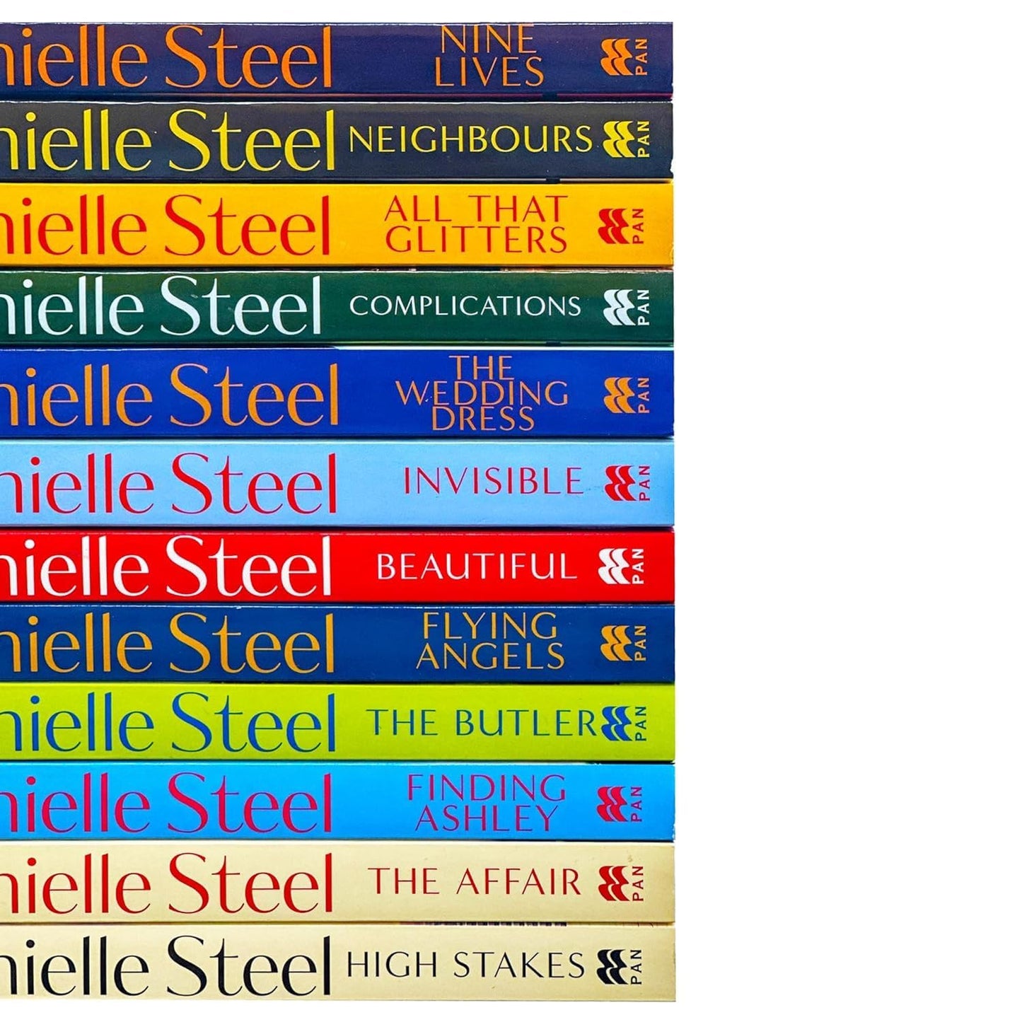 Danielle Steel 12 Books Collection Box Set (The Wedding Dress, All That Glitters, Neighbours, Nine Lives, Complications, Invisible, High Stakes, The Affair, Finding Ashley, The Butler & MORE!)