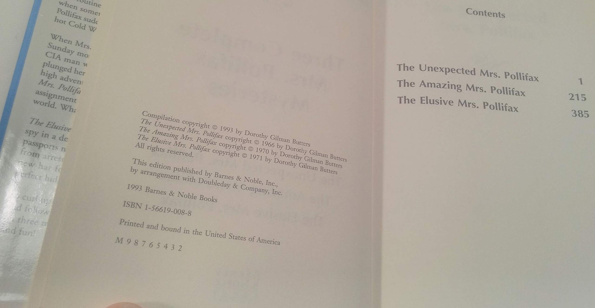 Mrs Pollifax: Three Complete Mysteries (The Unexpected Mrs. Pollifax, The Amazing Mrs. Pollifax, The Elusive Mrs. Polfax)