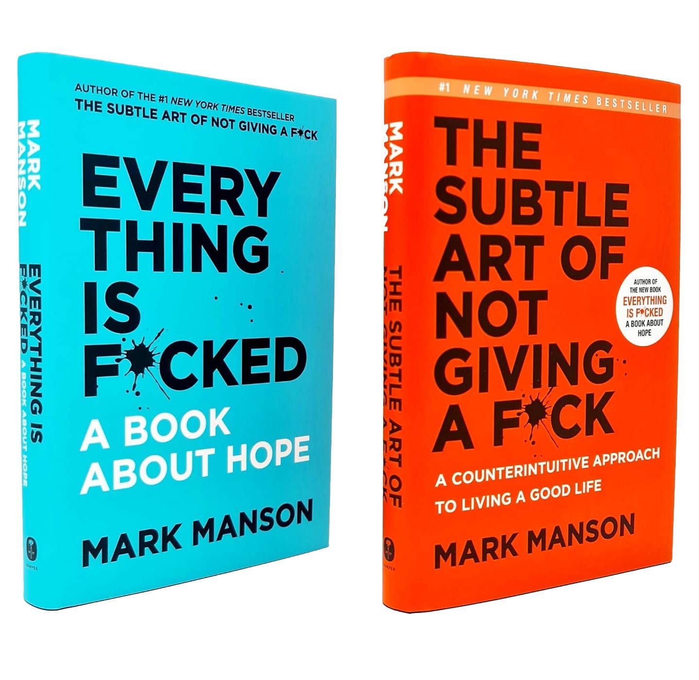 Mark Manson Collection 2 Books Set (The Subtle Art of Not Giving a Fck, Everything Is Fcked)