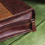 Names of Jesus Bible Cover, Zippered, Italian Duo-Tone Imitation Leather, Brown/Tan, Extra Large