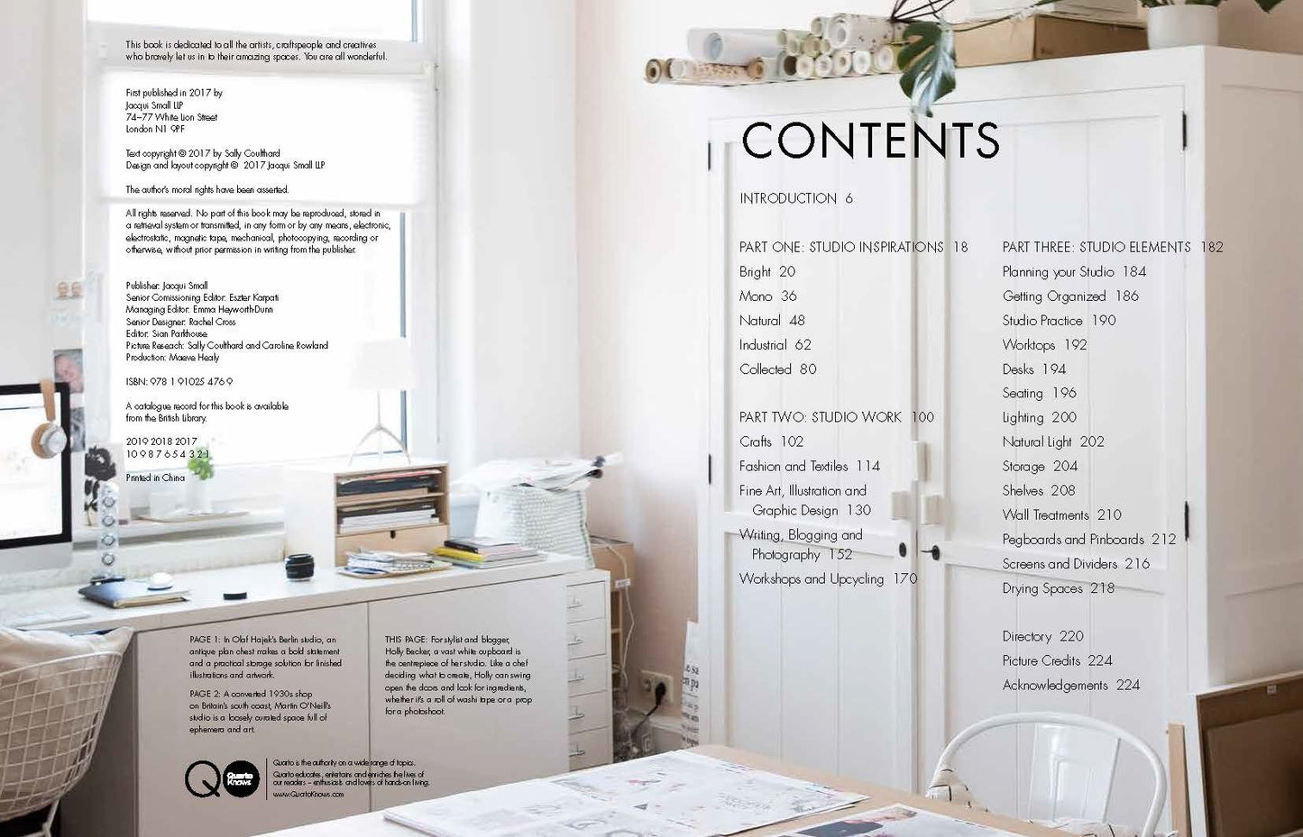 Studio: Creative Spaces for Creative People by Coulthard, Sa