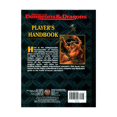 Player's Handbook Advanced Dungeons & Dragons (2nd Ed Fantasy Roleplaying)