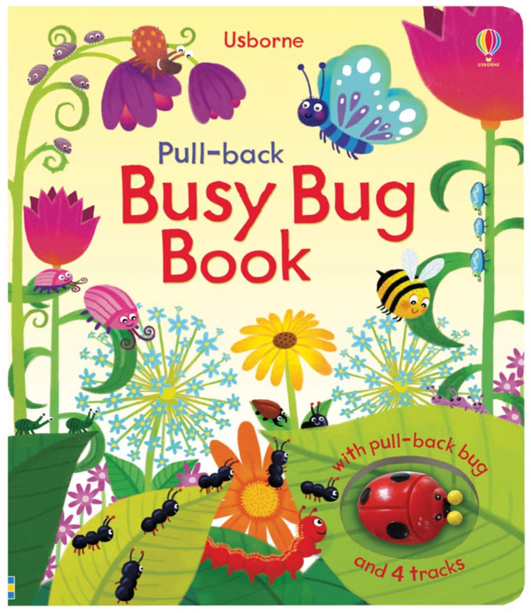 Pull-Back Busy Bug Book by Fiona Watt