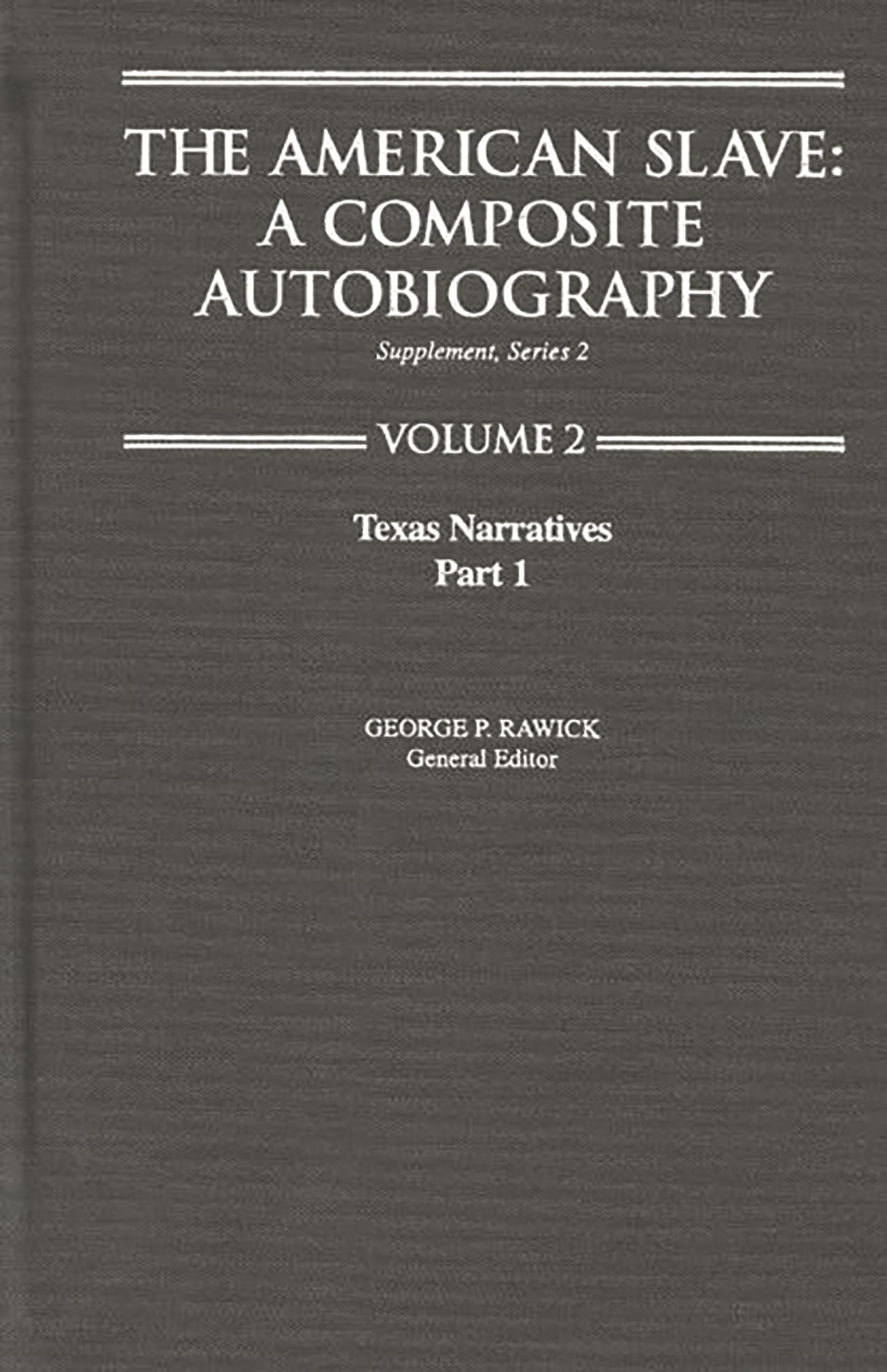 The American Slave: Vol. 2 Part 1