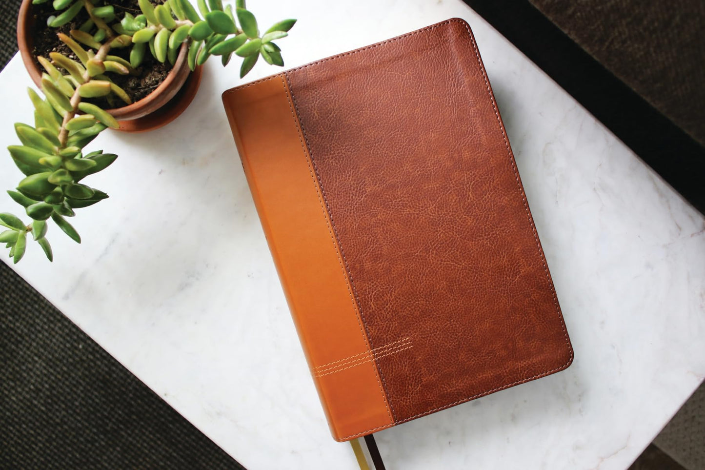 NIV Application Bible, Large Print, Leathersoft, Brown, Red Letter, Comfort Print: Bringing the Ancient Message of the Bible into Your World (NIV Application Commentary Resources)