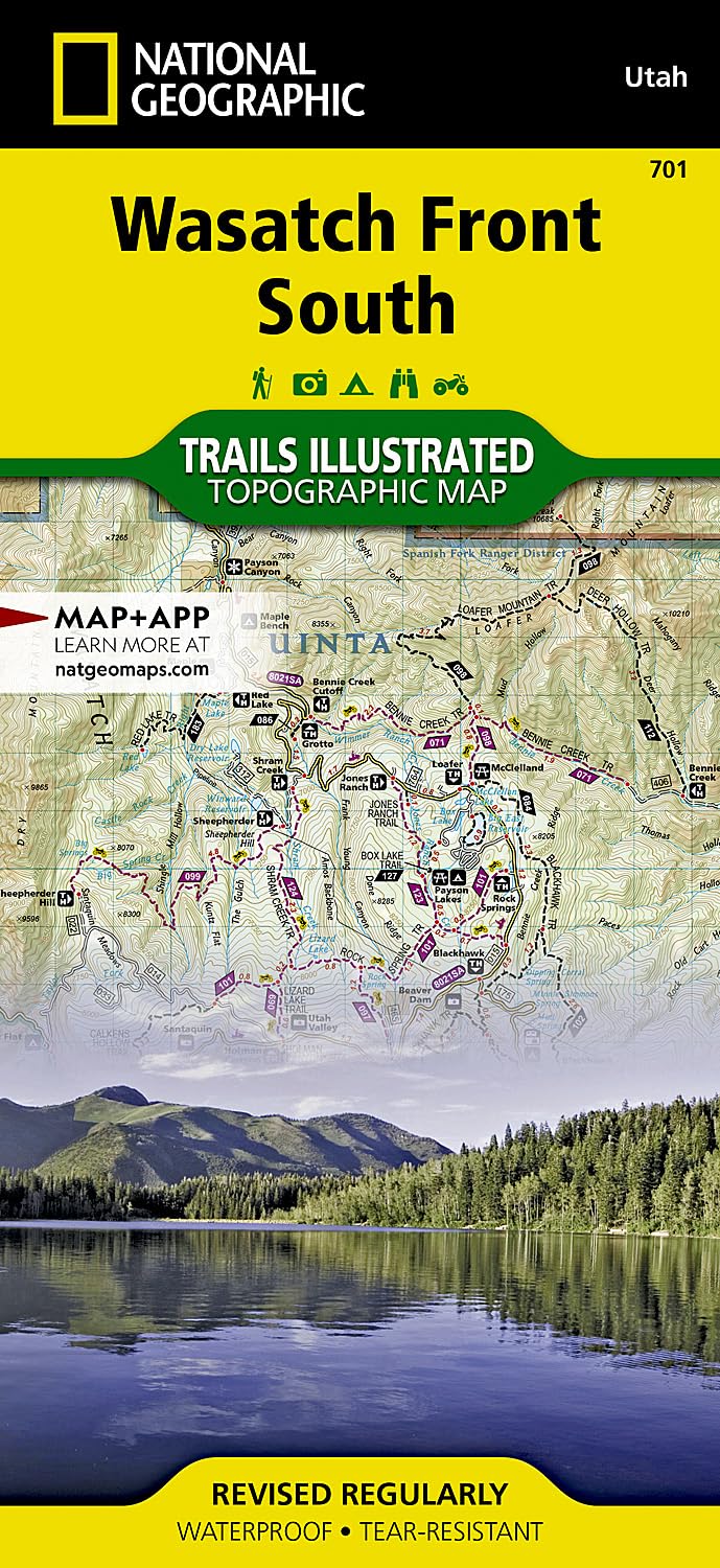 Wasatch Front South Map (National Geographic Trails Illustrated Map, 701)
