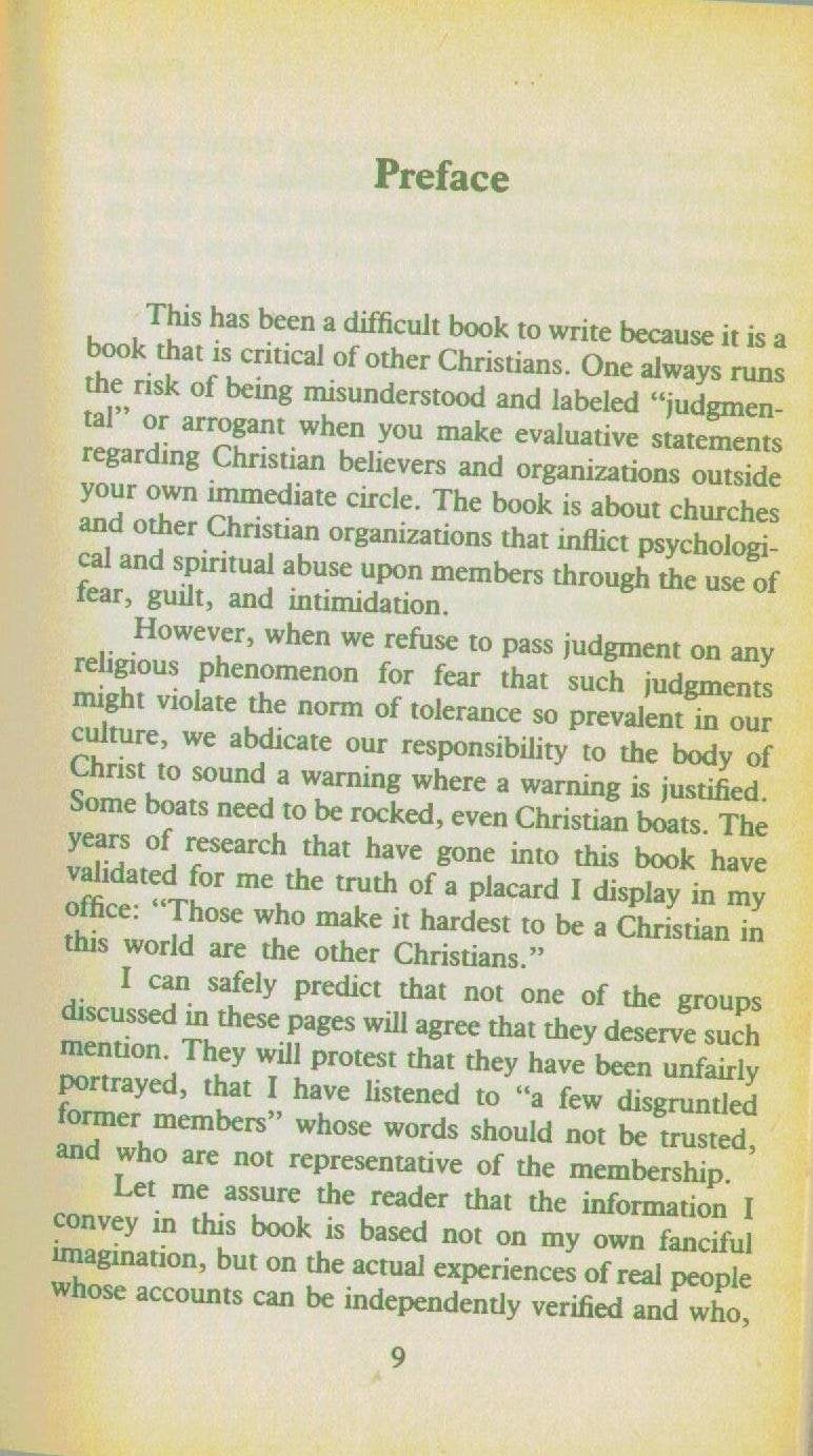 Churches That Abuse