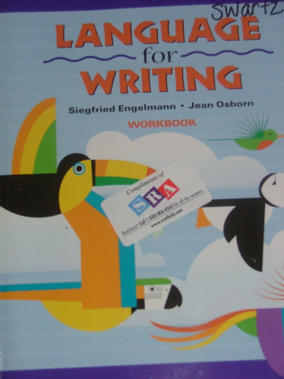 Language for Writing, Student Workbook (DISTAR LANGUAGE SERIES)