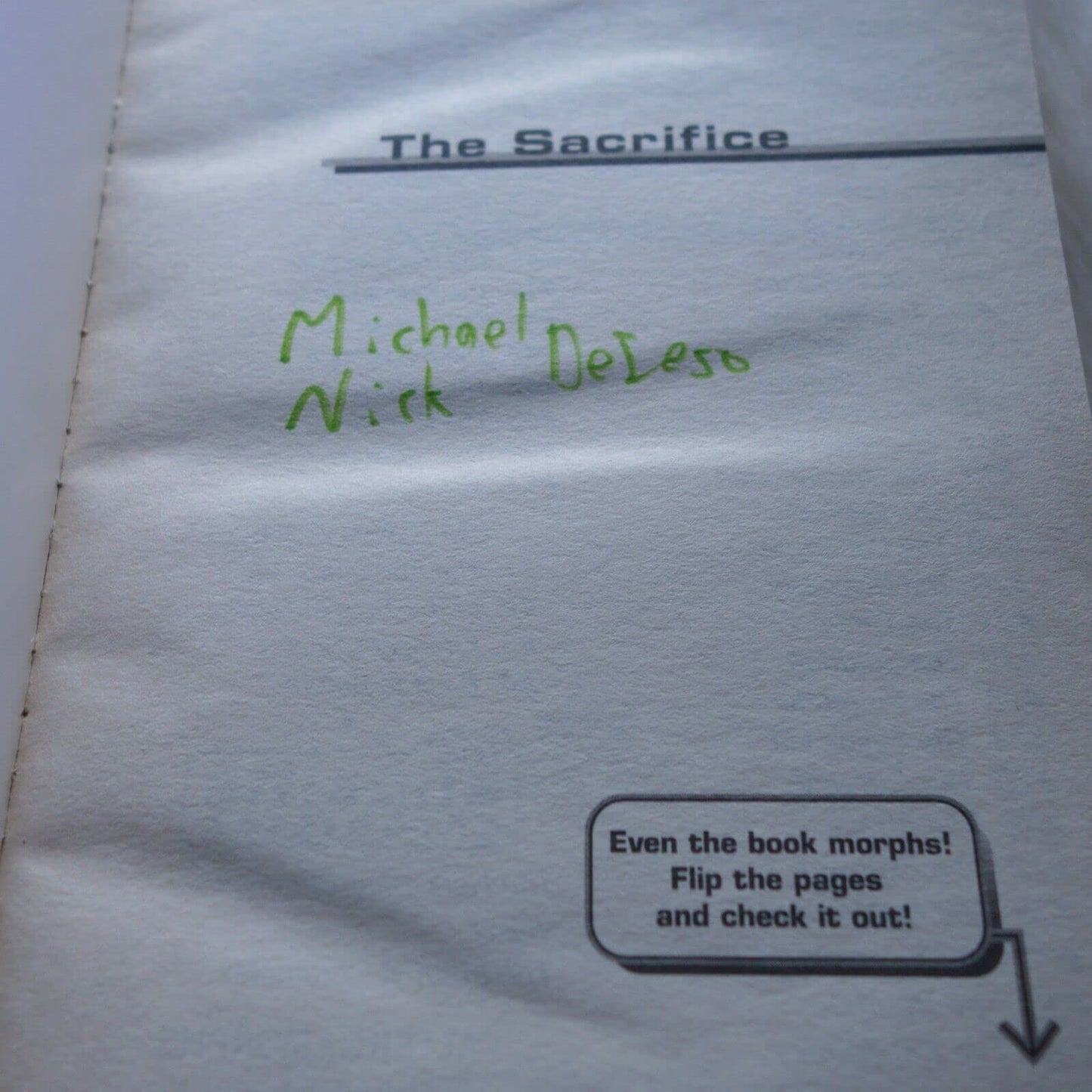 The Sacrifice (Animorphs #52) by Applegate, K.A.