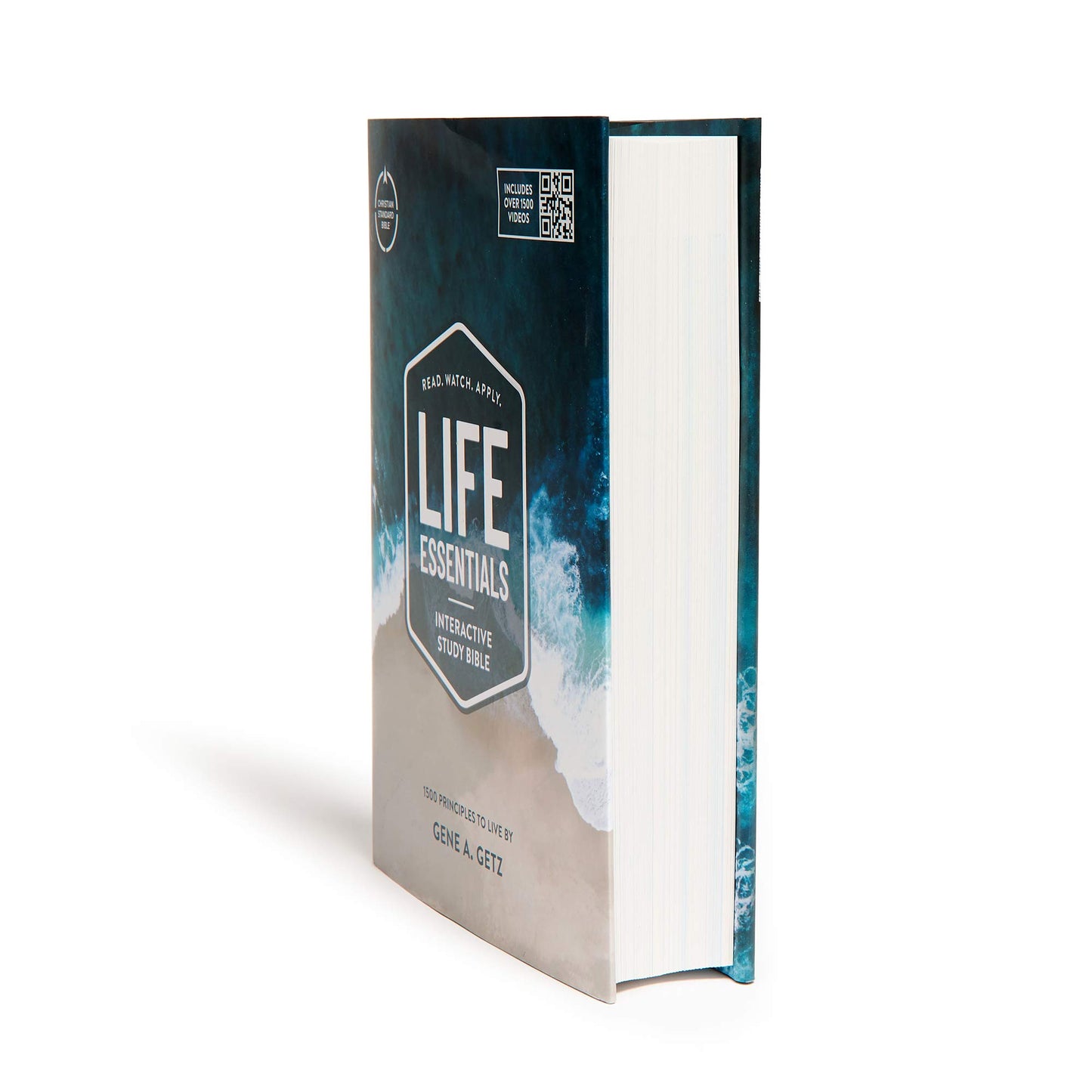 CSB Life Essentials Interactive Study Bible, Hardcover, Jacketed, Black Letter, Study Commentary, Life Principles, QR Codes, Videos, Easy-to-Read Bible Serif Type