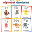 My First Alphabet Handprint: ABC Animal Handprint End of the year activity, Ages 3-5, PreK, Kindergarten, Preschool, Gift