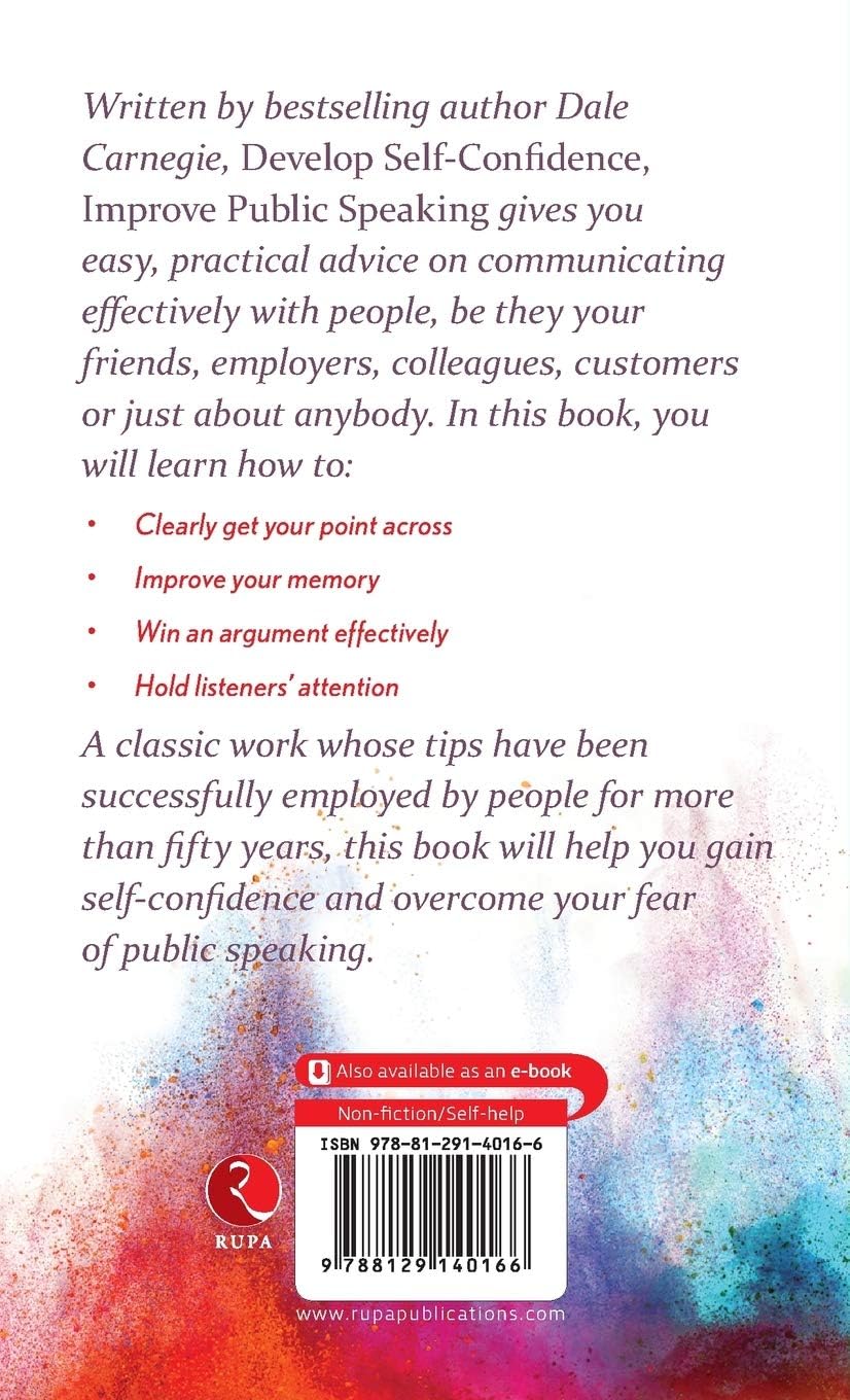 Develop Self-Confidence Improve Public Speaking