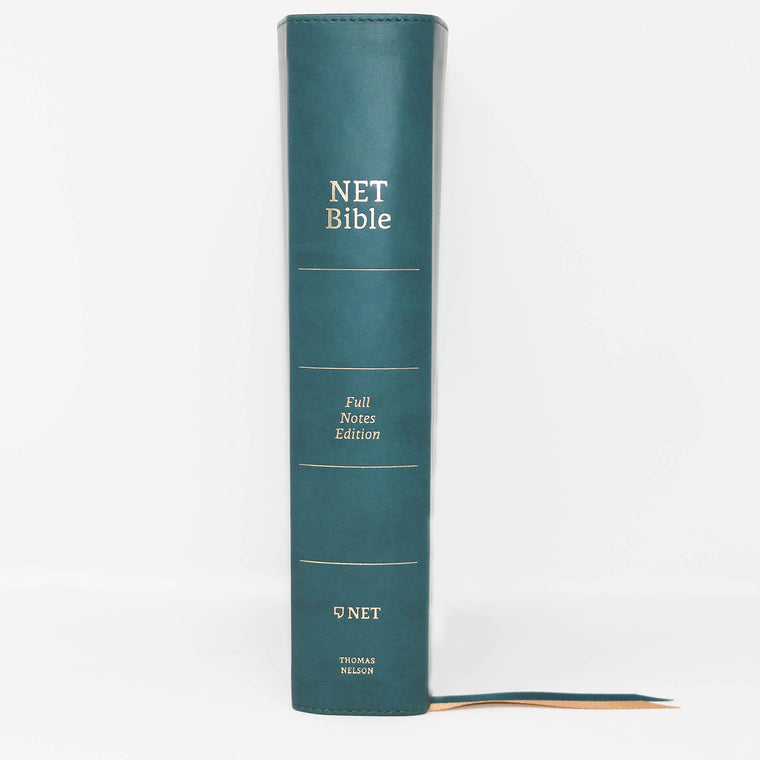 NET Bible, Full-notes Edition, Leathersoft, Teal, Comfort Print: Holy Bible — back cover