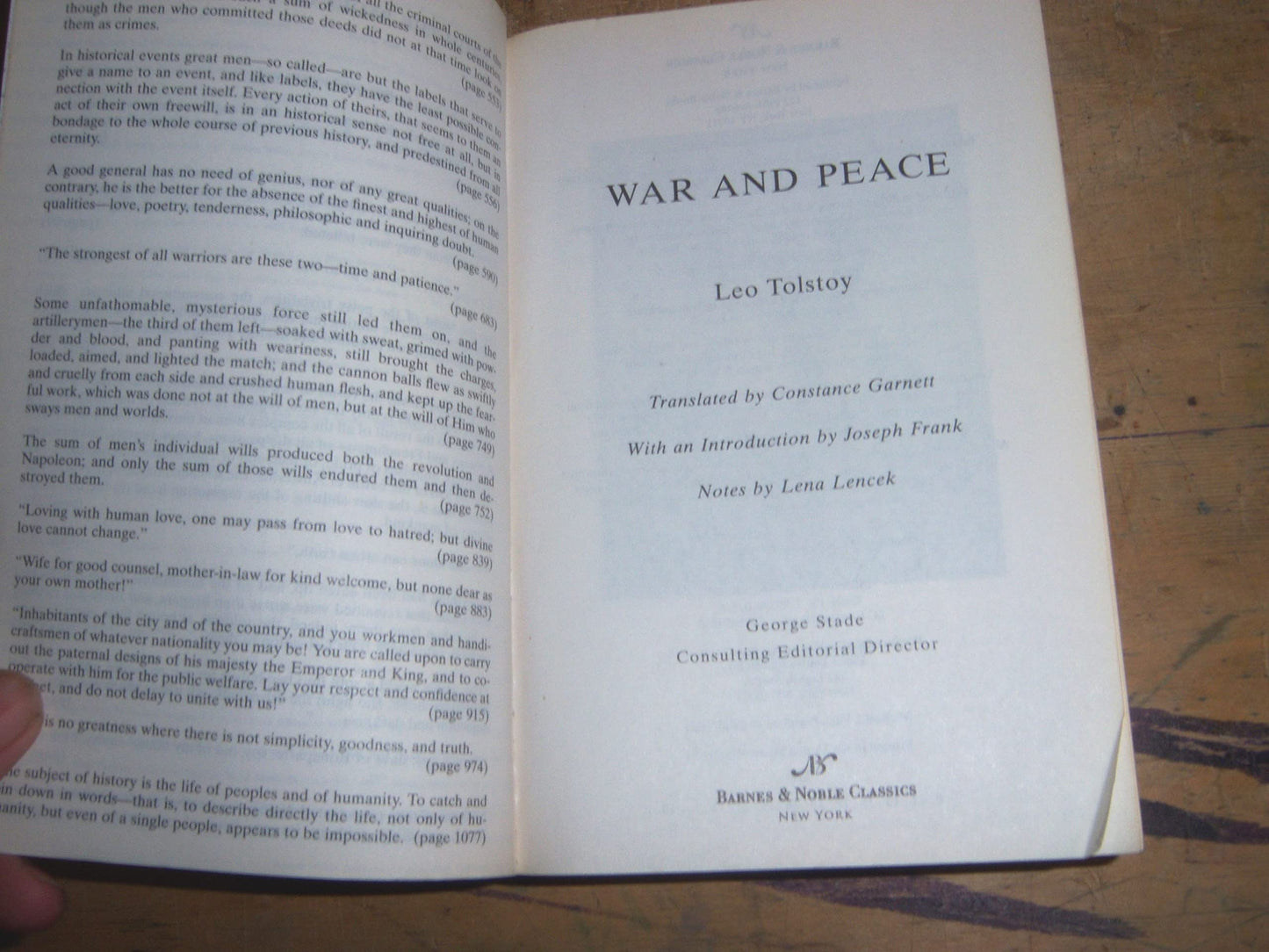 War and Peace (Barnes & Noble Classics)