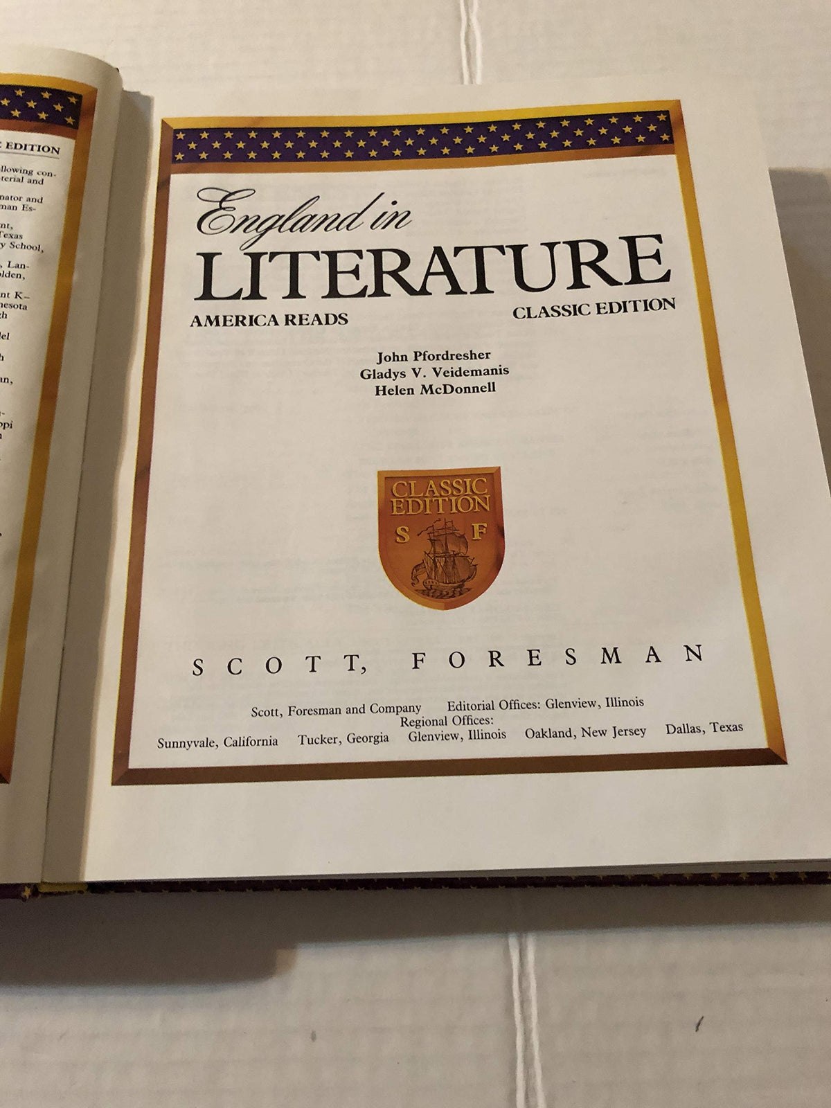 England in Literature: America Reads