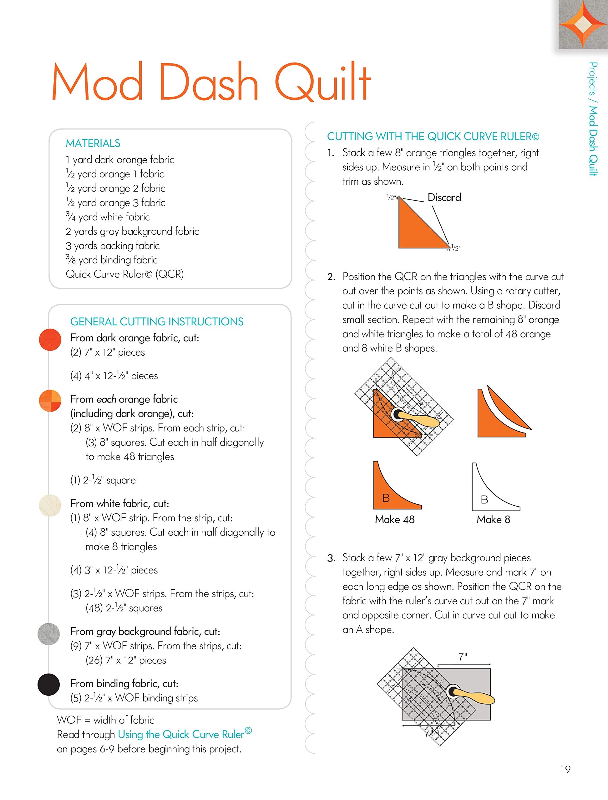 One Wonderful Curve: 12 Contemporary Quilts (Landauer) Step-by-Step Projects with the Quick Curve Ruler and a One-Size, One-Curve Block; for Both Beginners & Advanced Quilters