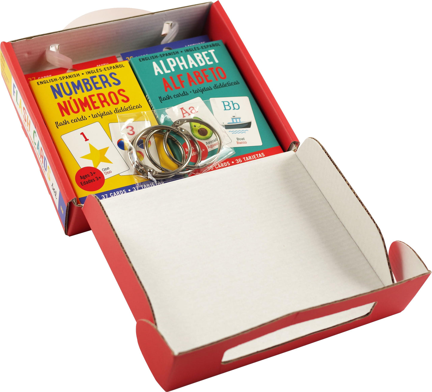 Bilingual Flash Cards Value Pack - Spanish and English (Includes Alphabet, Colors & Shapes, First Words, and Numbers) (Set of 4 Decks)