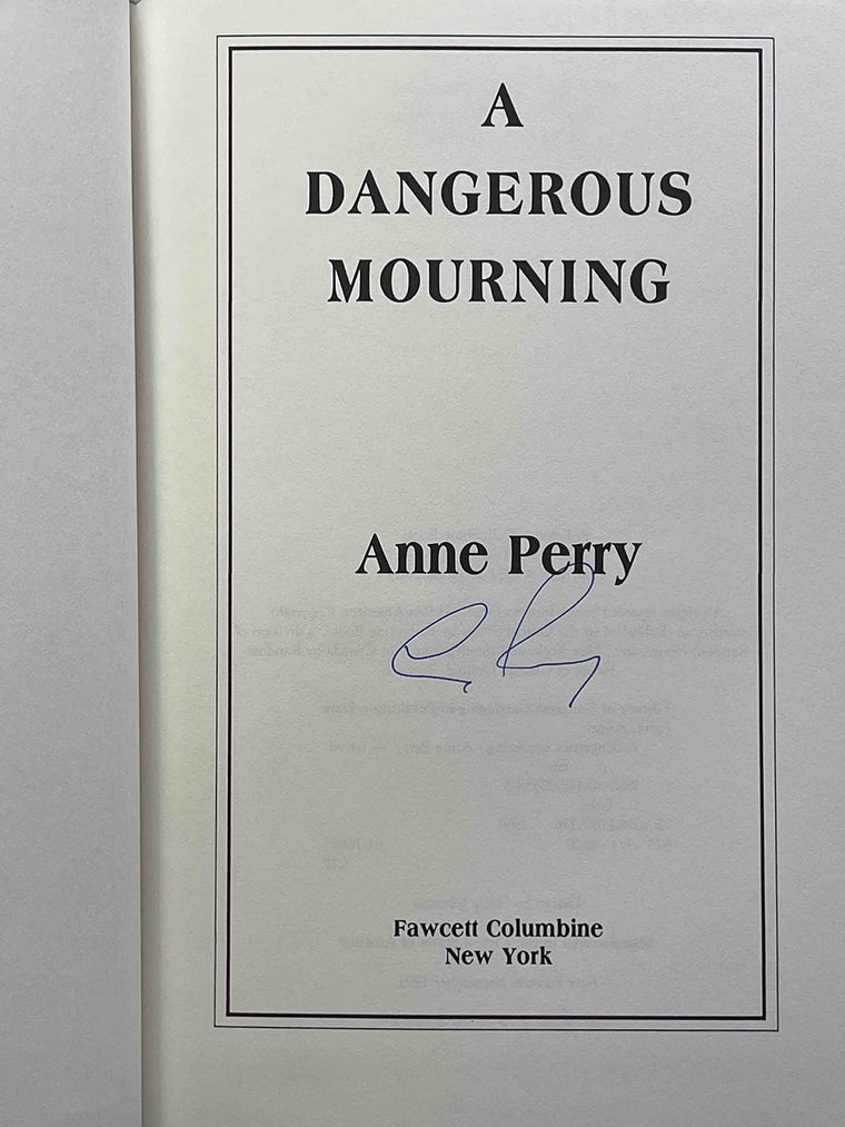 A Dangerous Mourning — back cover