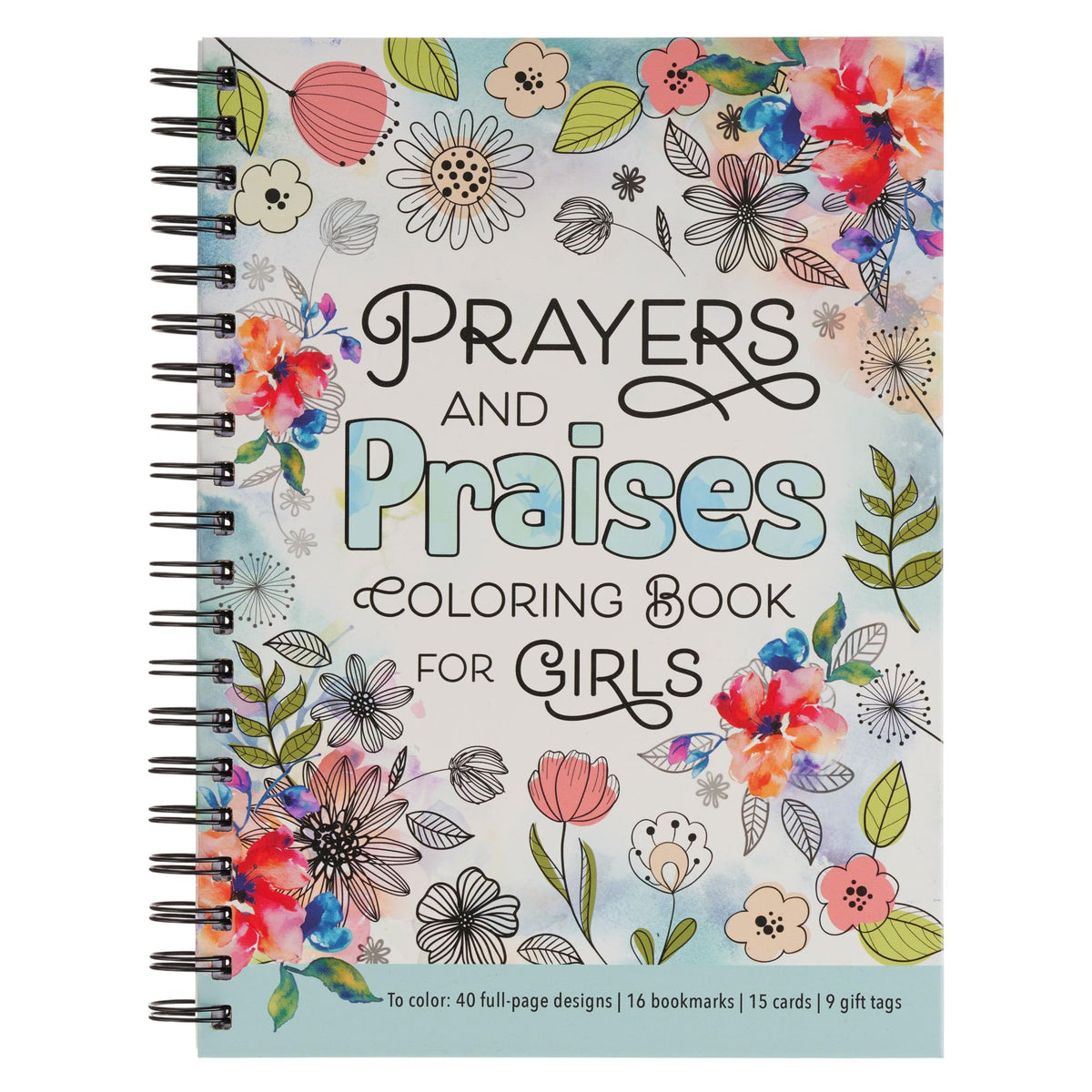 Prayers & Praises for Girls Coloring Book