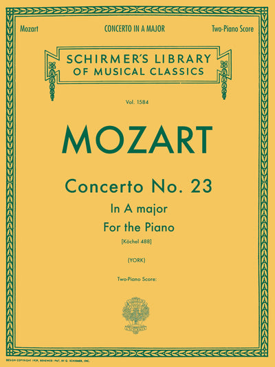Concerto No. 23 in A, K.488: Schirmer Library of Classics Volume 1584 National Federation of Music Clubs 2024-2028 Piano Duet (Schirmer's Library of Musical Classics)
