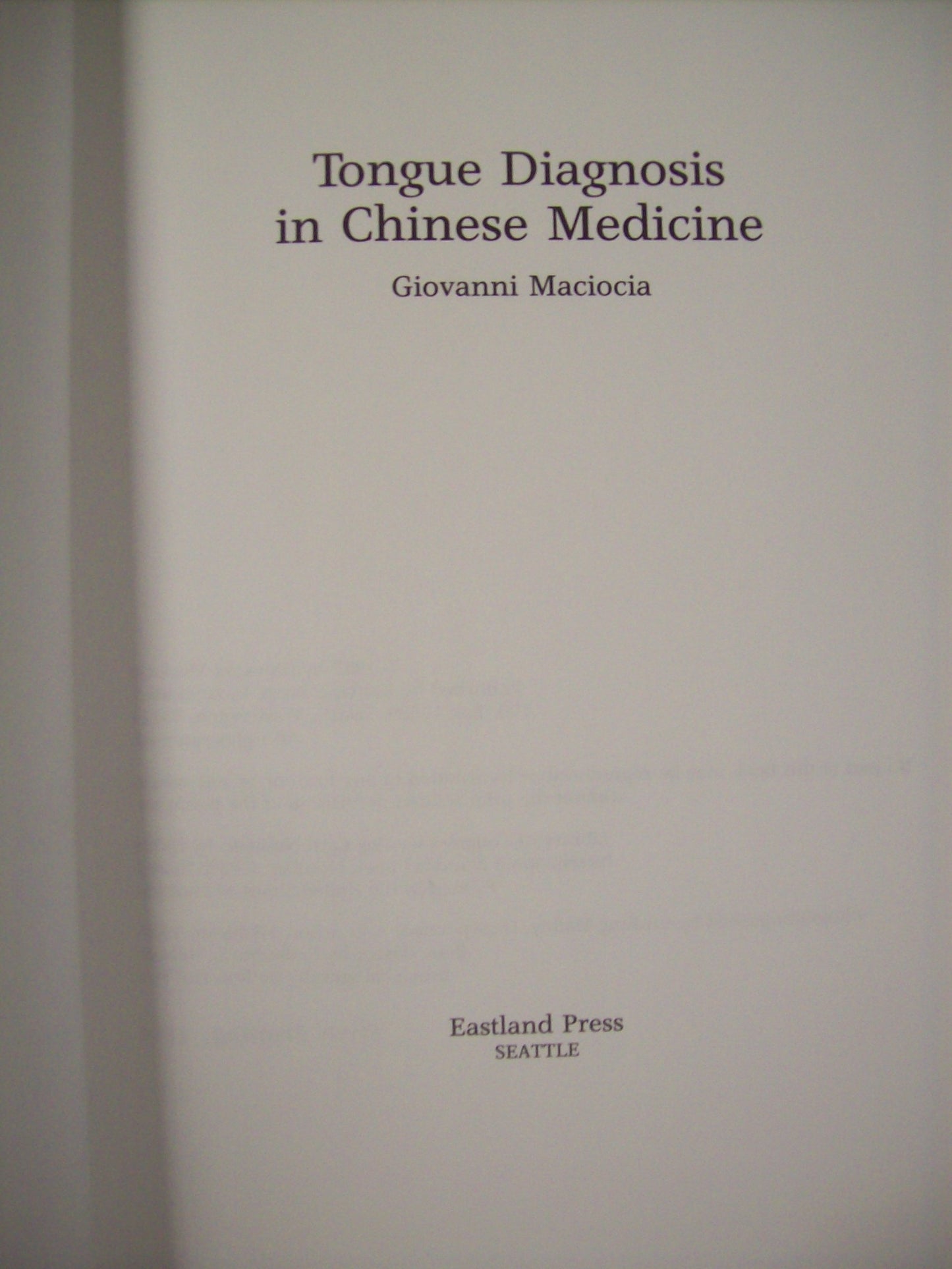 Tongue Diagnosis in Chinese Medicine