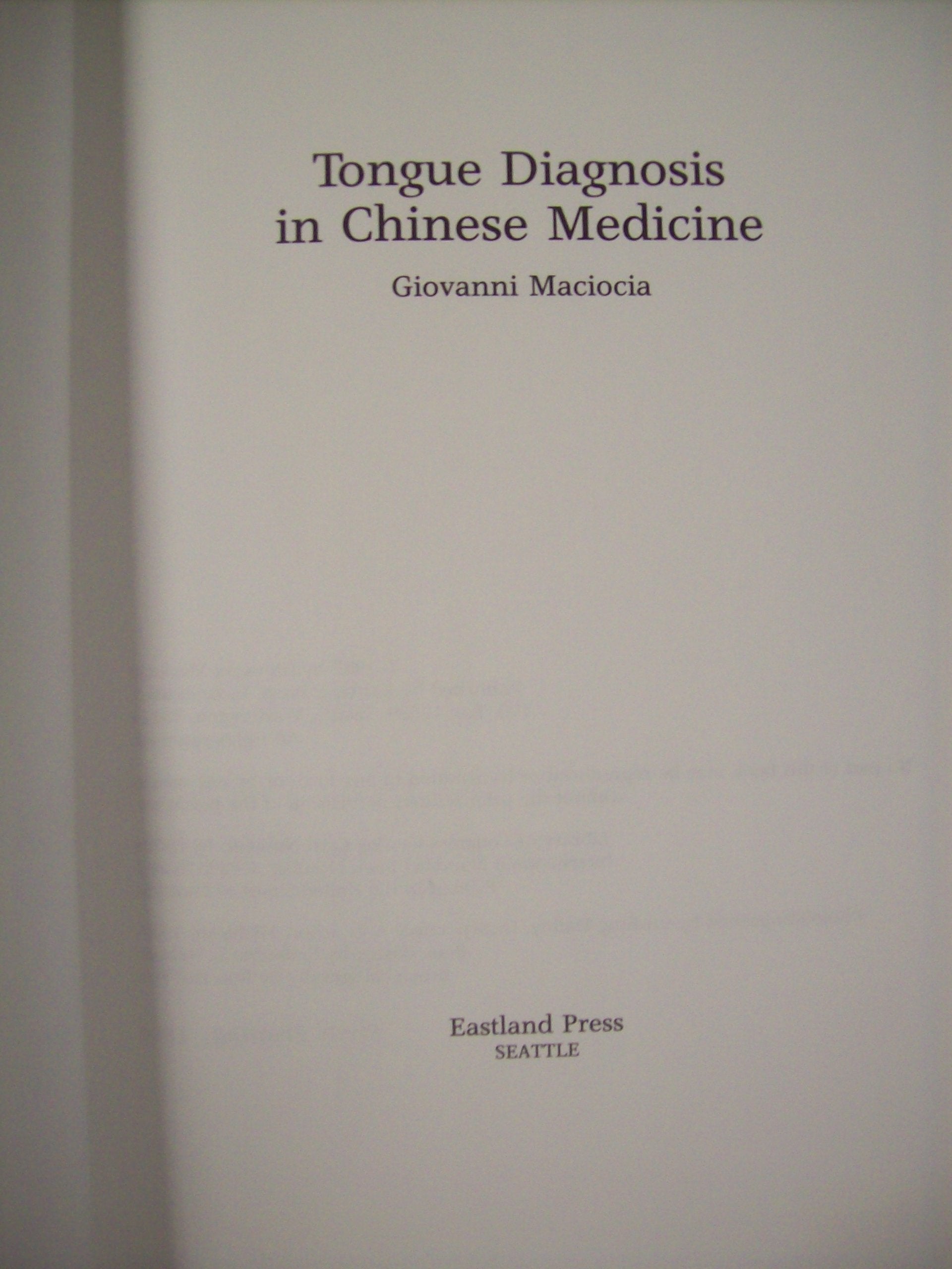 Tongue Diagnosis in Chinese Medicine