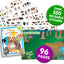 Phidal Baby Animals Sticker Book Treasury - Activity Books for kids, 350 reusable stickers, 96 pages of fun