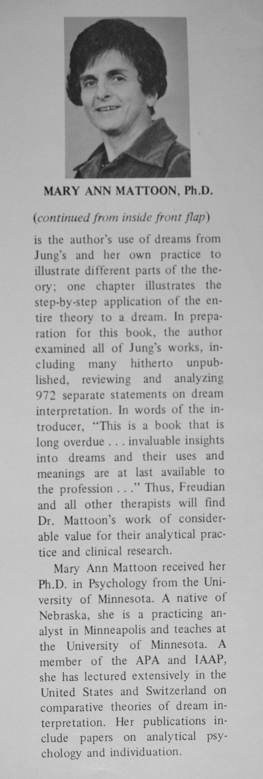 Applied Dream Analysis: A Jungian Approach