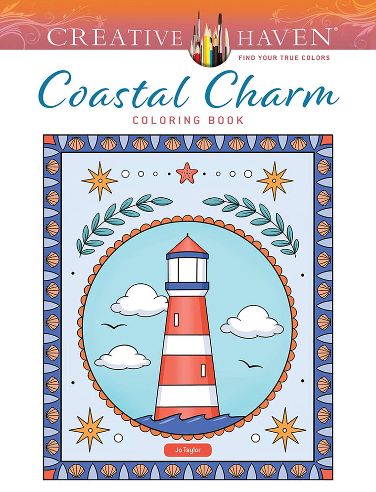Creative Haven Coastal Charm Coloring Book: Escape to the Coast with Beautiful Scenes to Color (Adult Coloring Books: Sea Life)
