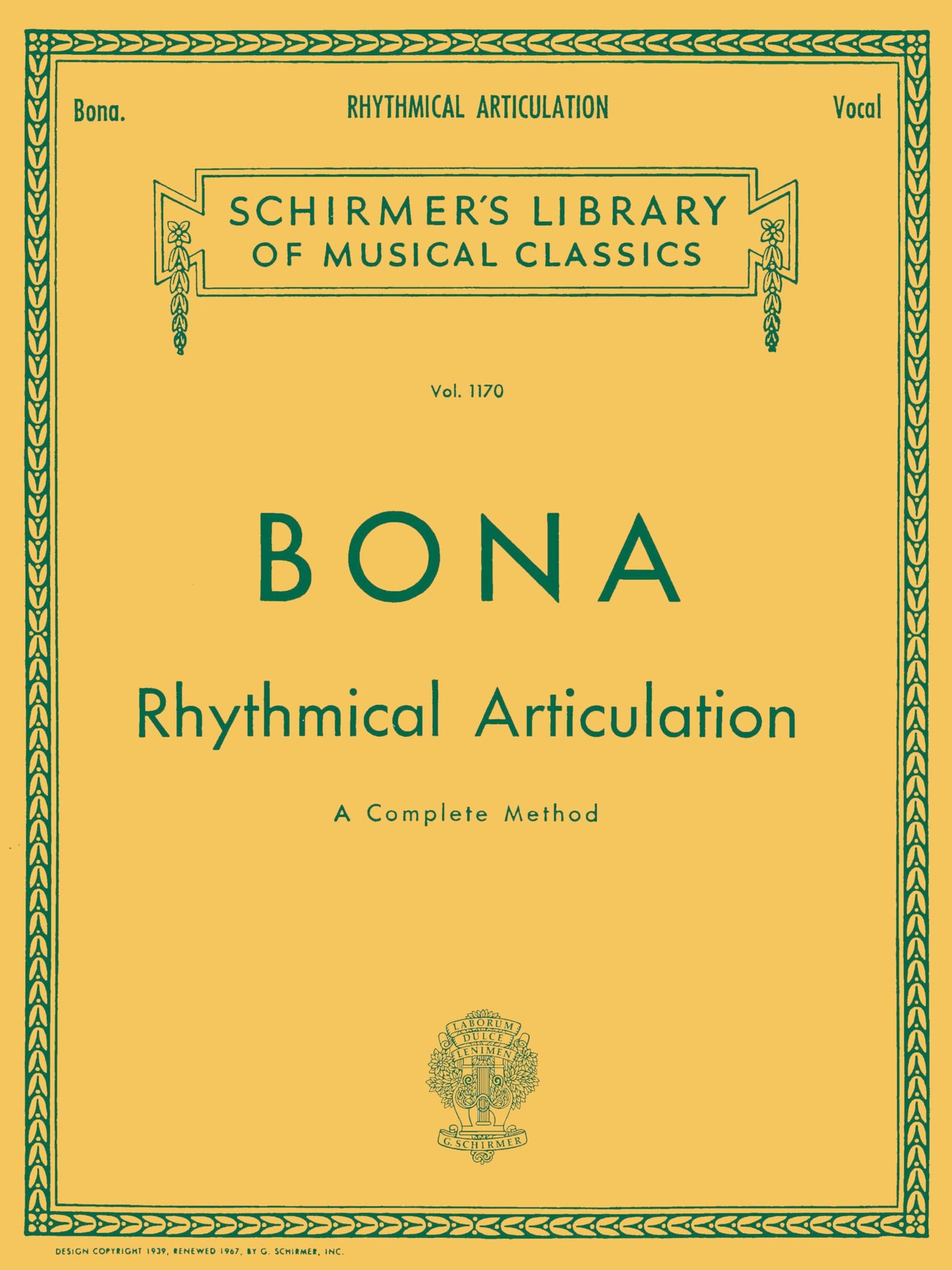 Bona: Rhythmical Articulation  Vocal Technique Method by Pasquale Bona for Developing Singers  Progressive Voice Training Exercises for Students and Teachers Classical Vocal Method Sheet Music Book