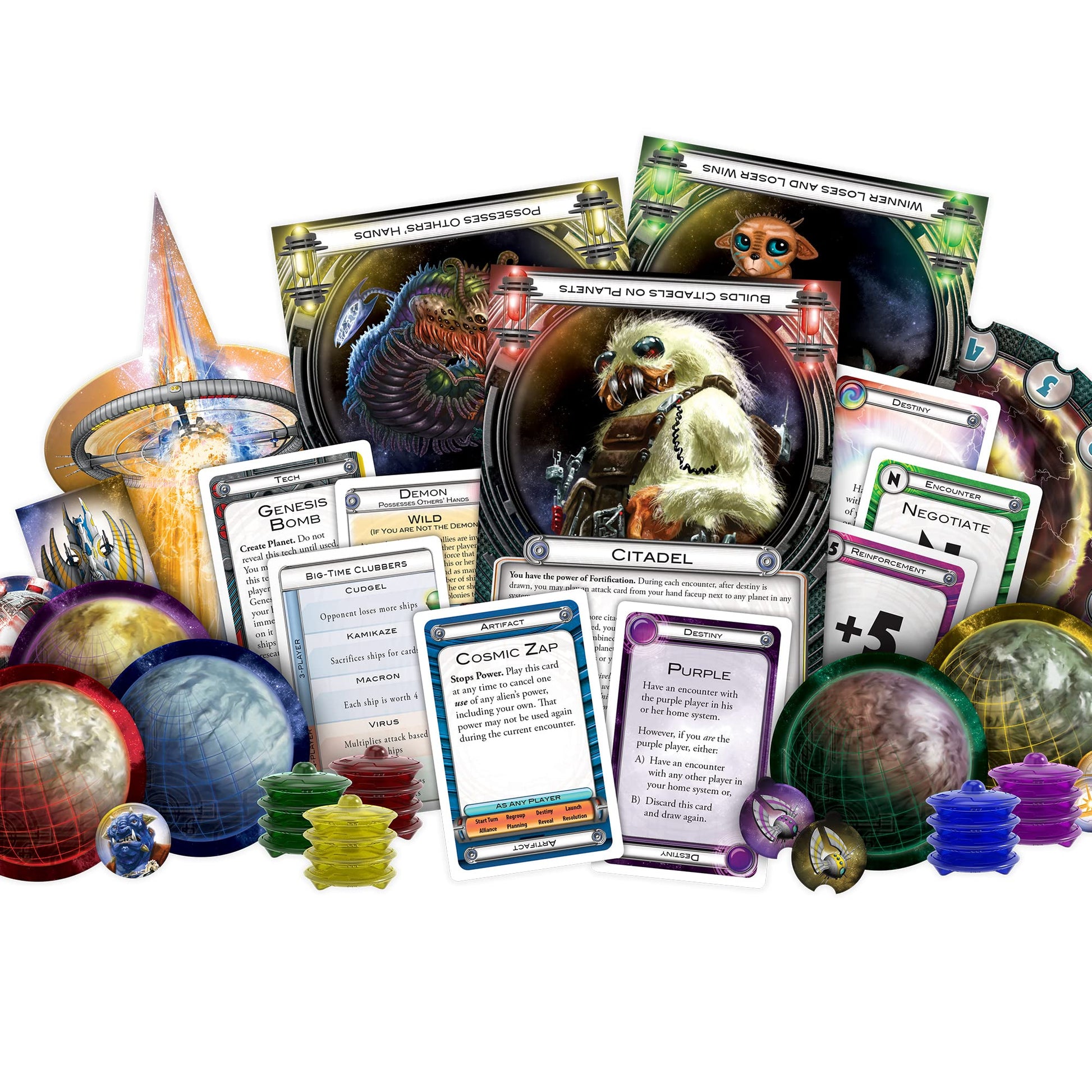 Cosmic Encounter 42nd Anniversary Edition Board Game - Classic Strategy Game of Intergalactic Conquest for Kids and Adults, Ages 14+, 3-5 Players, 1-2 Hour Playtime, Made by Fantasy Flight Games