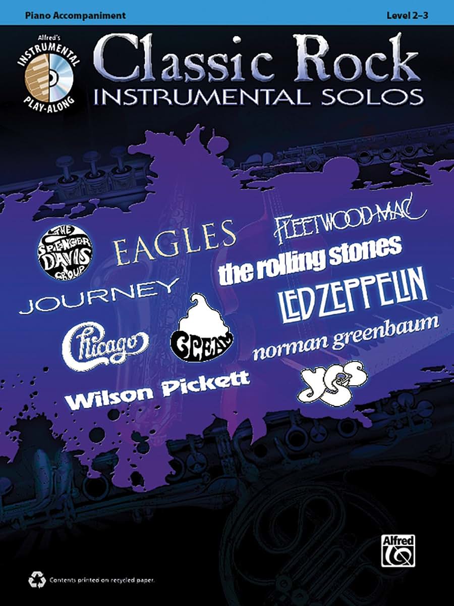 Classic Rock Instrumental Solos: Piano Acc., Book & CD (Pop Instrumental Solo Series)
