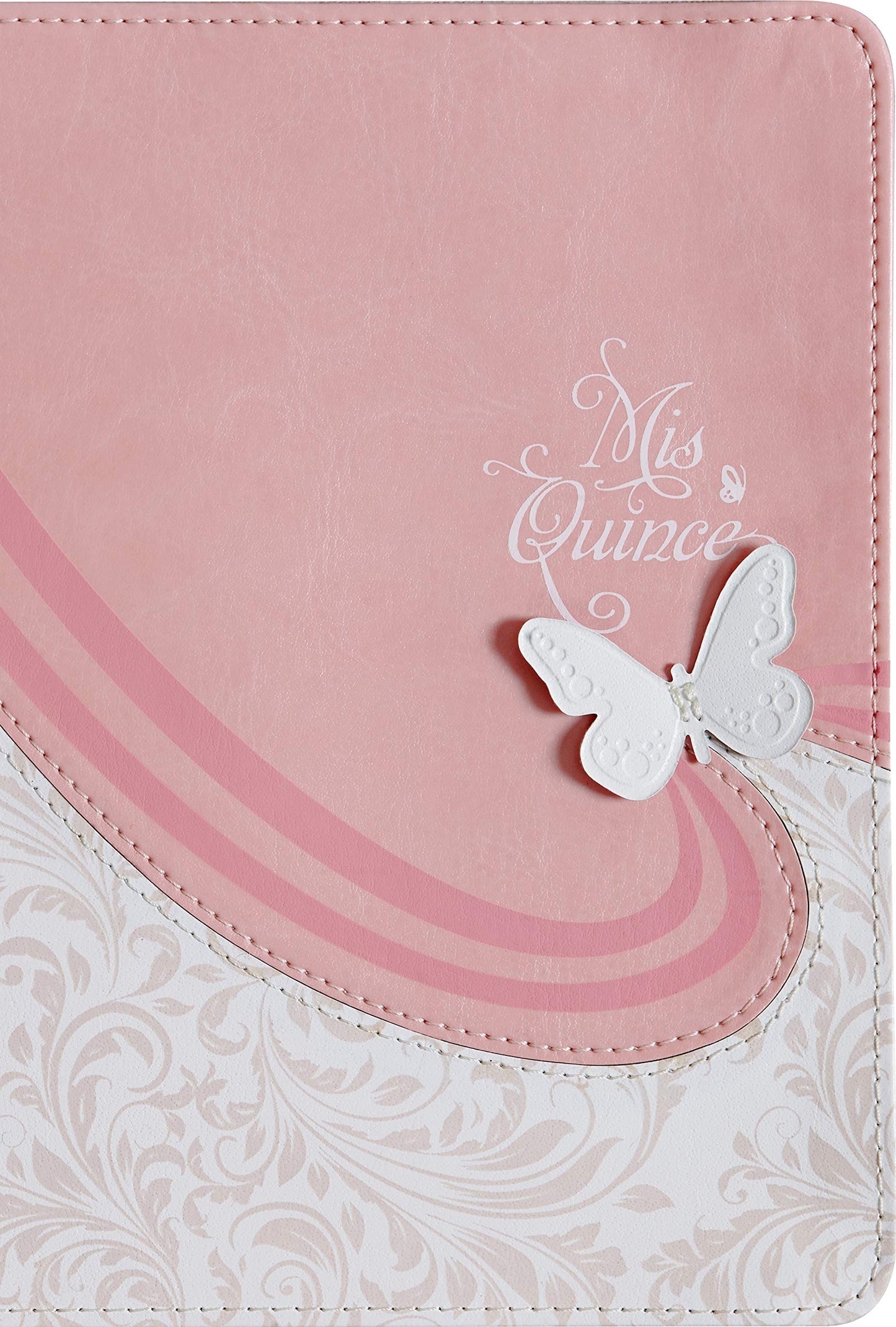 Reina Valera 1960 Biblia Mis Quince, Rosa y Blanco Smil Piel